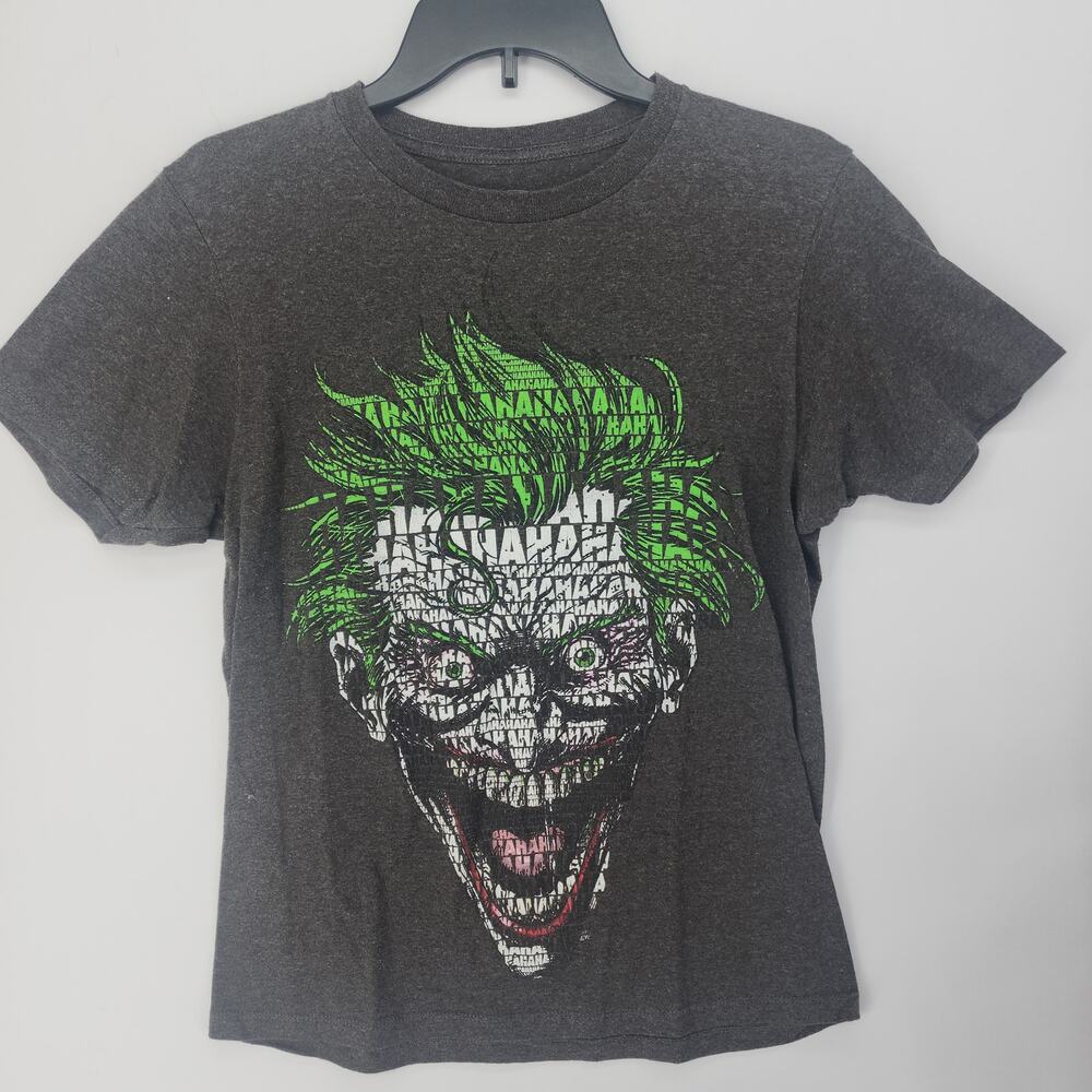 DC Batman Joker Ha Ha Ha Typography Graphic T-Shirt Heather Gray S